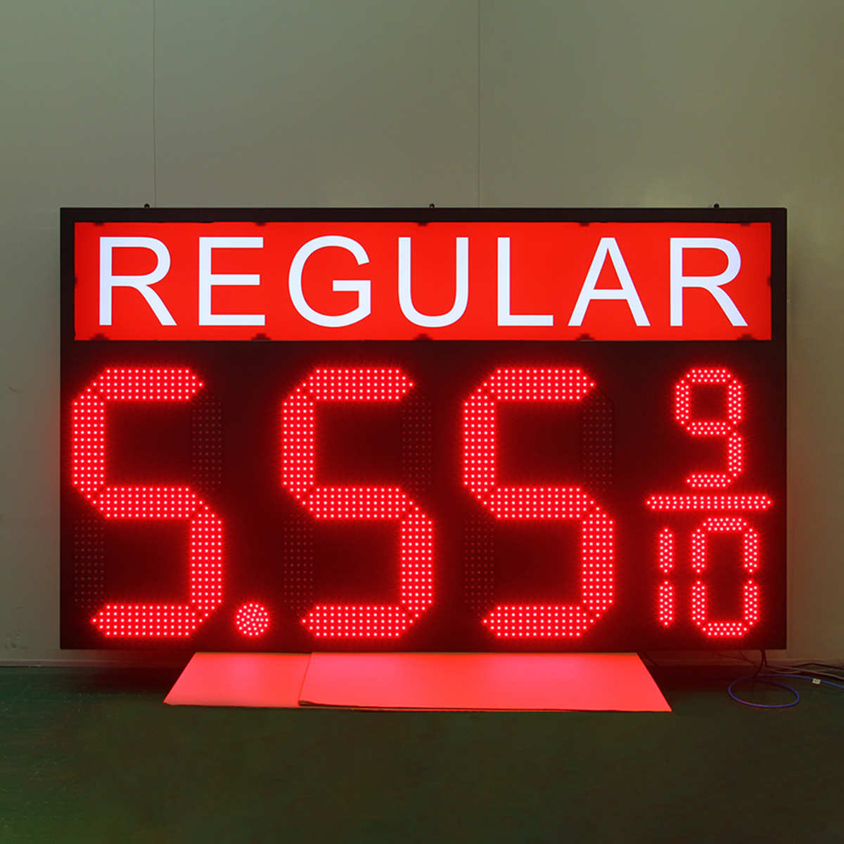 Large canopy price sign