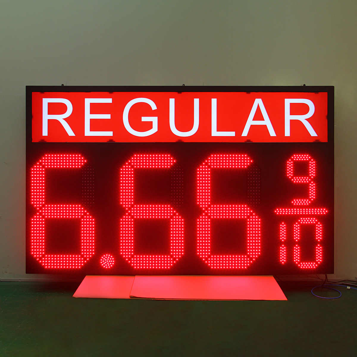 Large canopy price sign