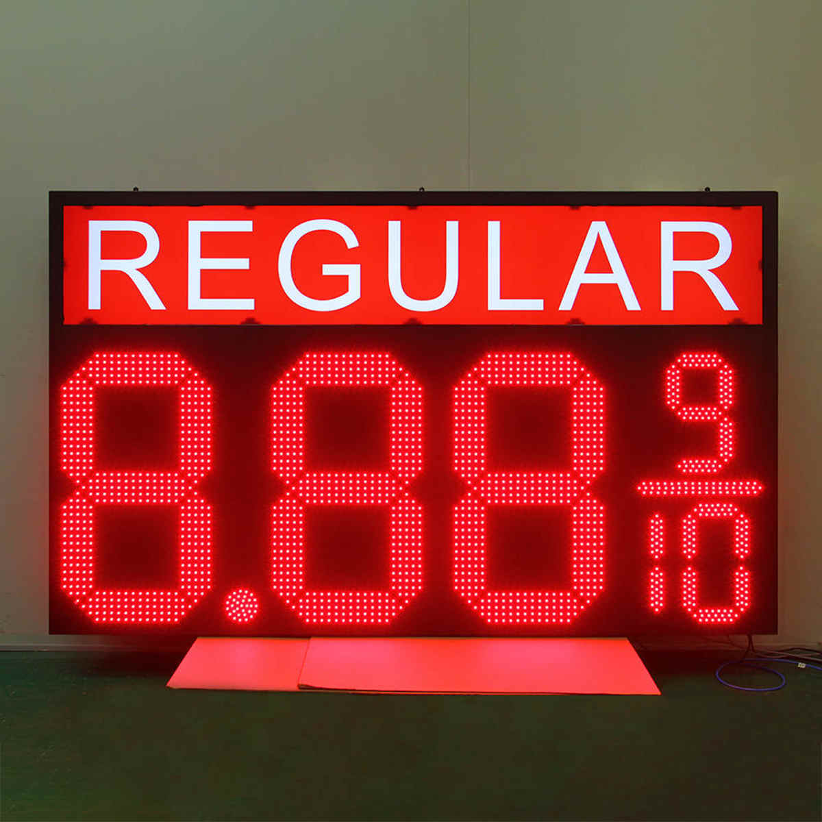 Large canopy price sign