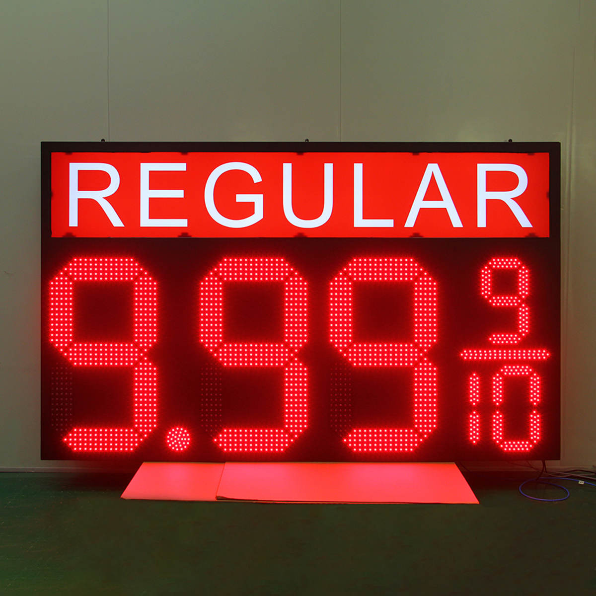 Large canopy price sign