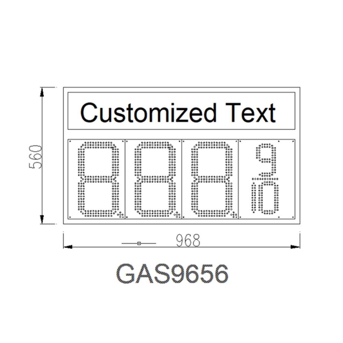E85 canopy signs
