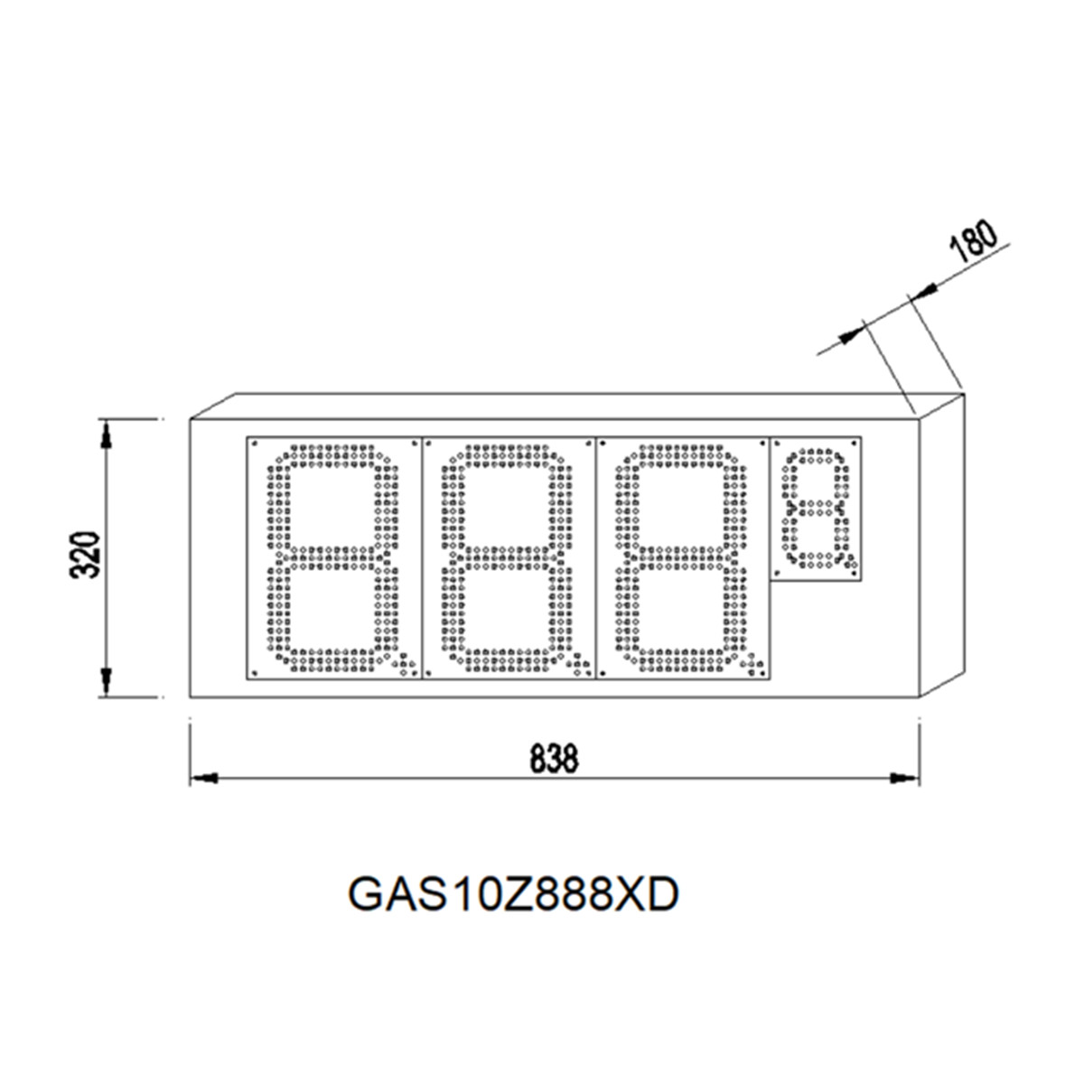 led gas sign