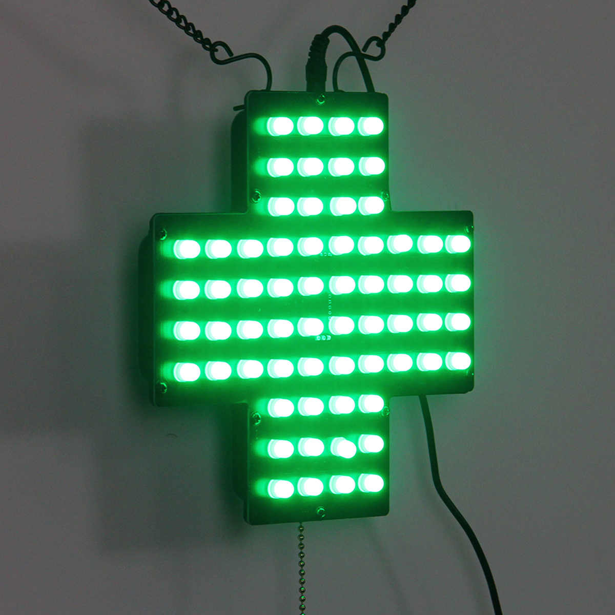 cross led signs size