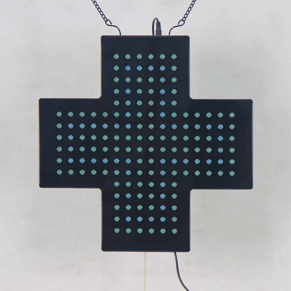 cross led dot sign