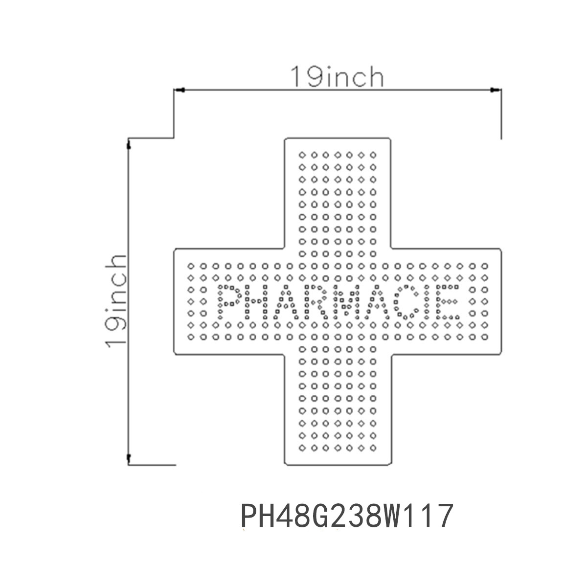pharmacie led sign