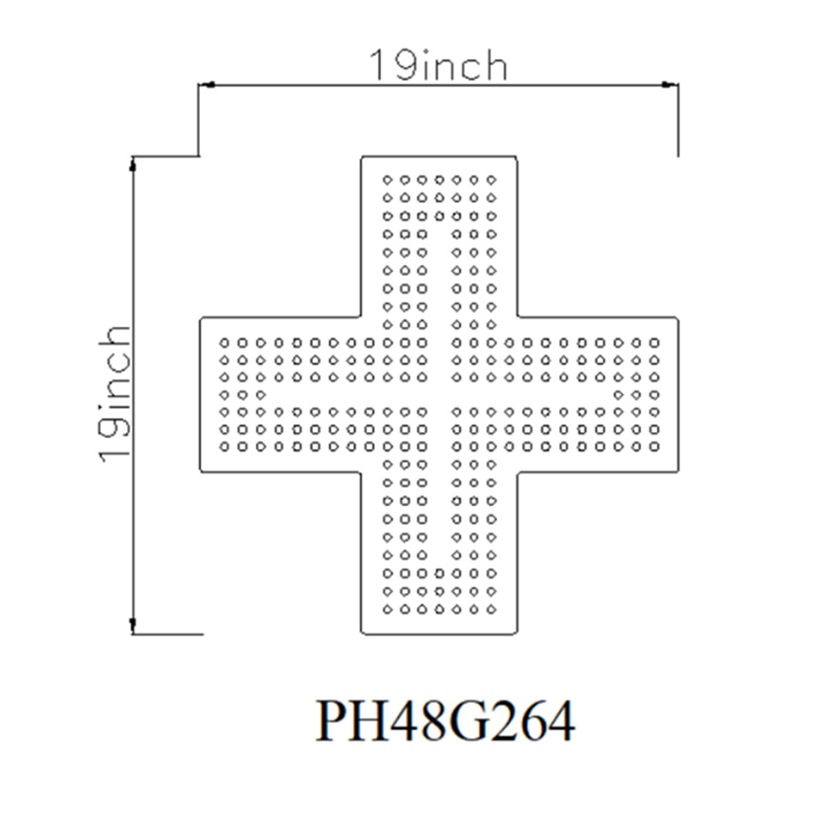pharmacy indoor crosses size
