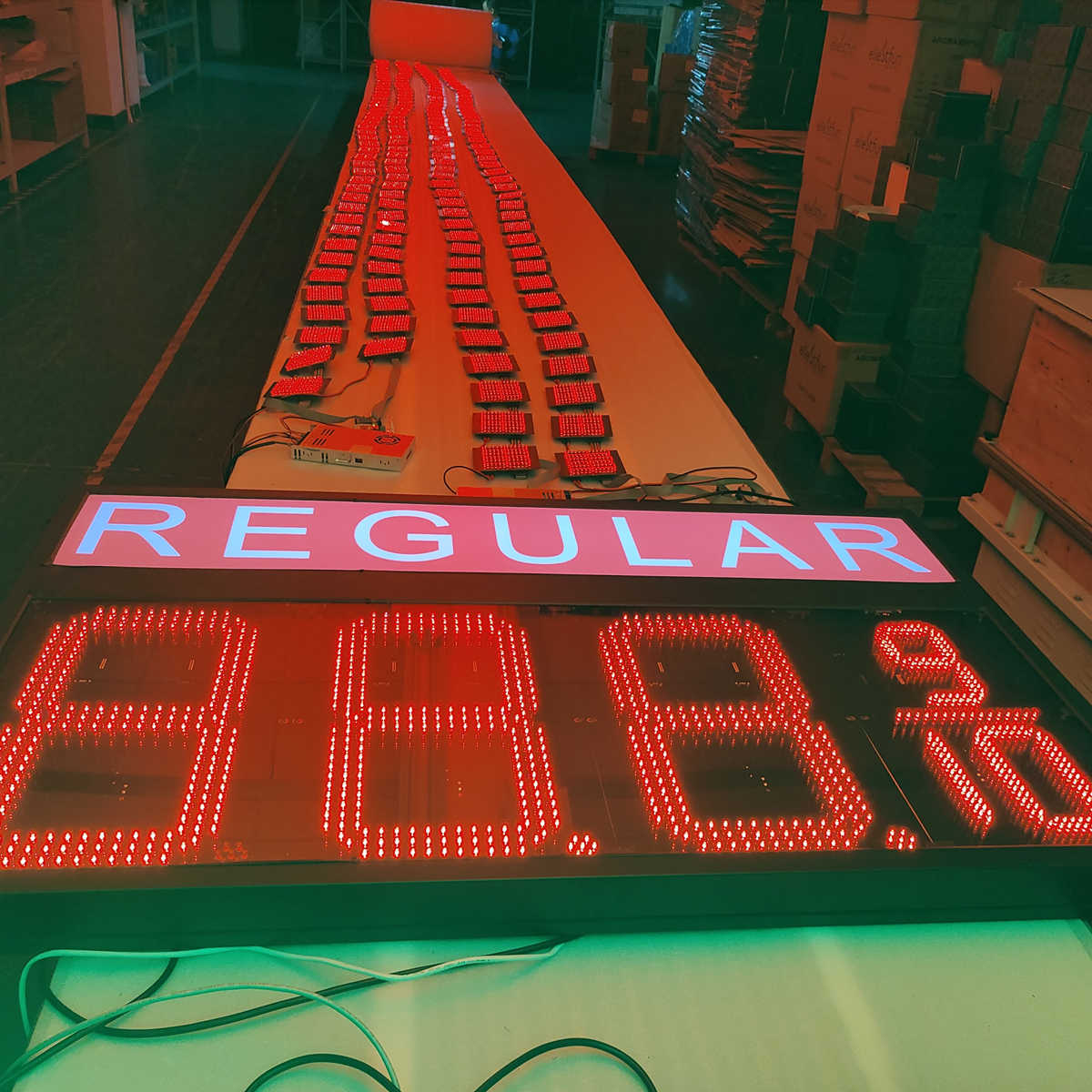 REGULAR price led sign