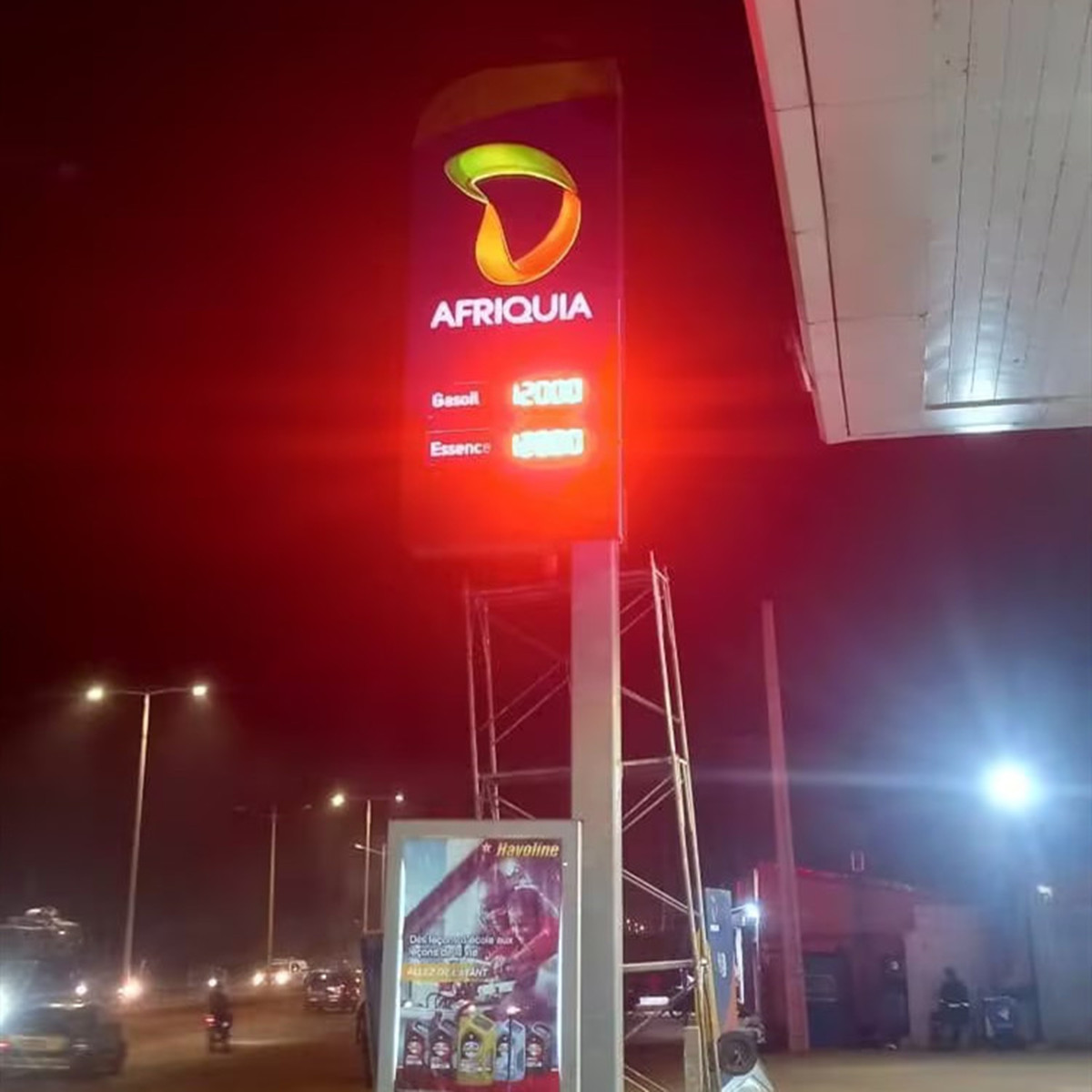 led gas price sign case