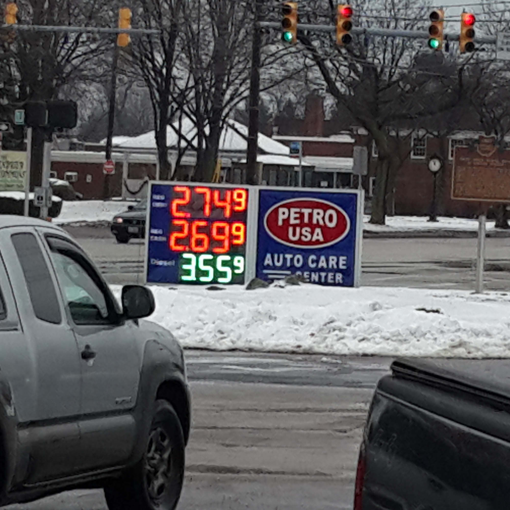 led gas price sign case