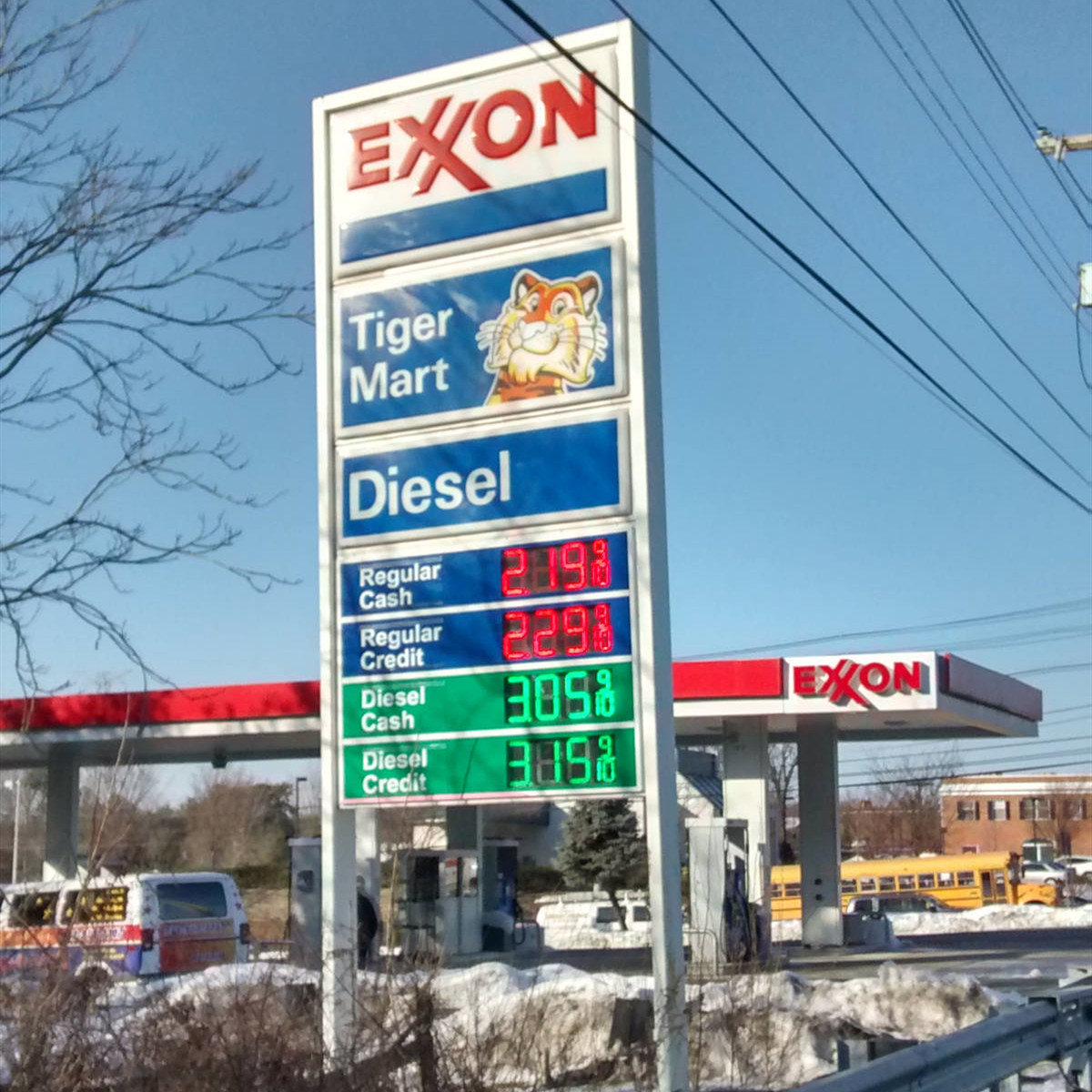 led gas price sign case